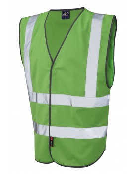 Leo Pilton Reflective Waistcoat - Emerald Green Clothing